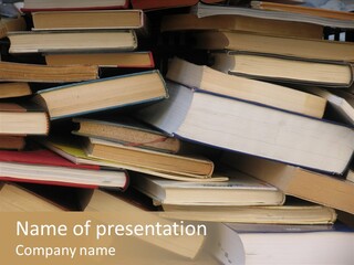 Second-Hand Books. PowerPoint Template