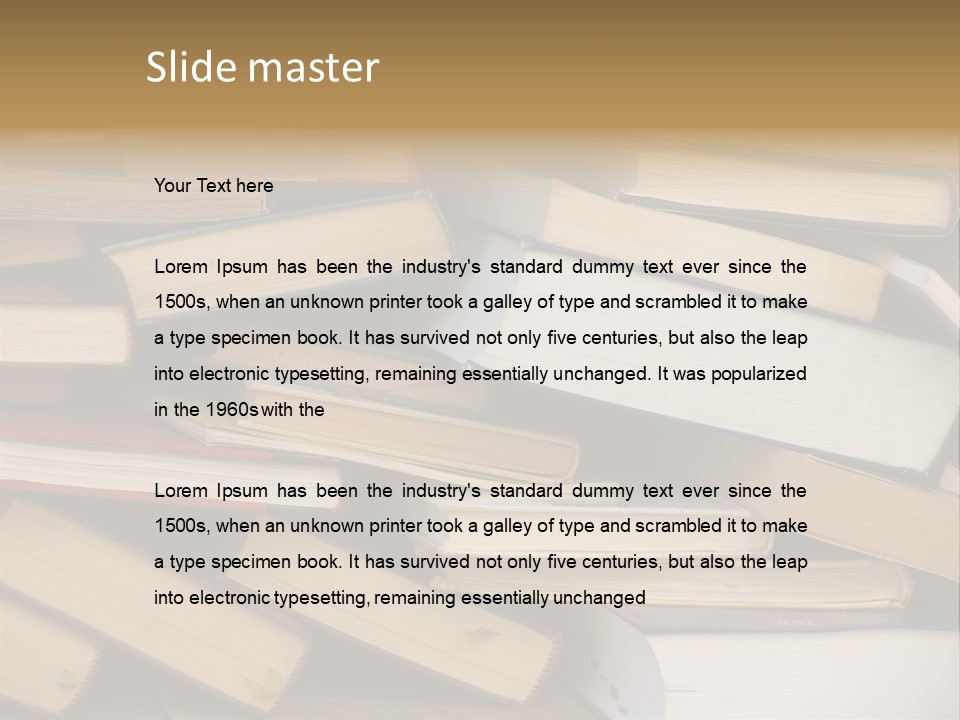 Second-Hand Books. PowerPoint Template