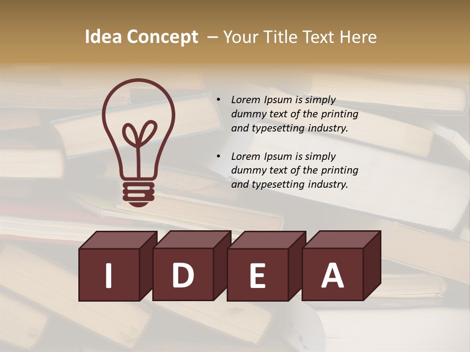 Second-Hand Books. PowerPoint Template