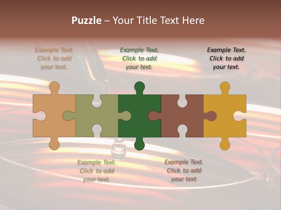 Laboratory Pipette With Drop Of Liquid Over Petri Dishes For An Experiment In A Science Research Lab PowerPoint Template