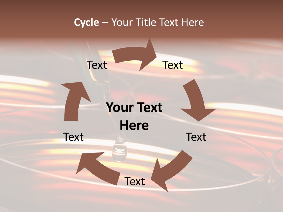 Laboratory Pipette With Drop Of Liquid Over Petri Dishes For An Experiment In A Science Research Lab PowerPoint Template