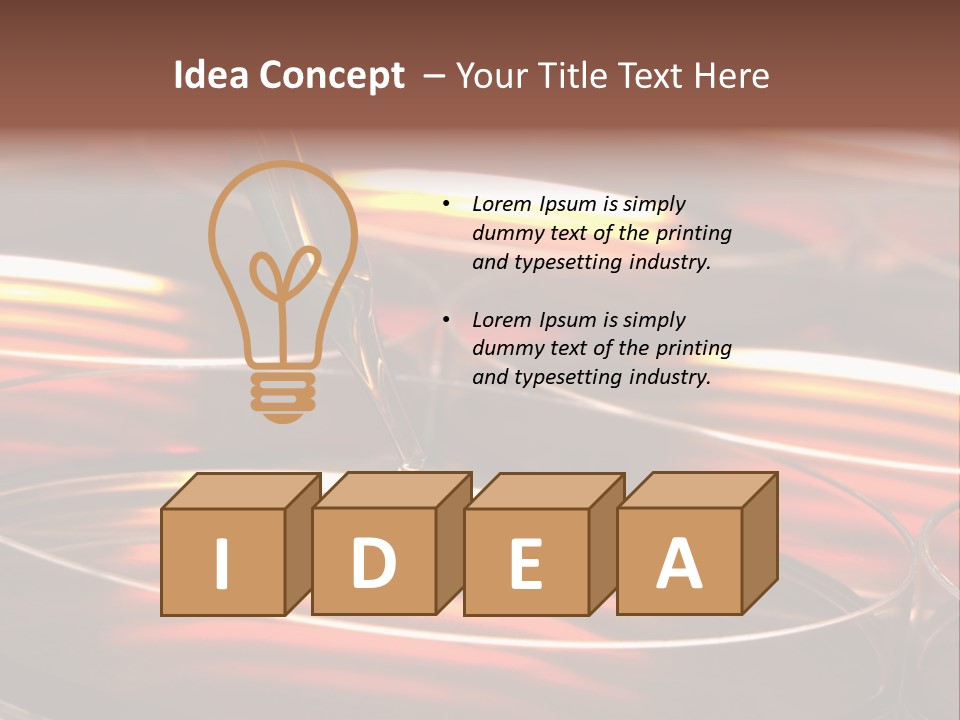 Laboratory Pipette With Drop Of Liquid Over Petri Dishes For An Experiment In A Science Research Lab PowerPoint Template