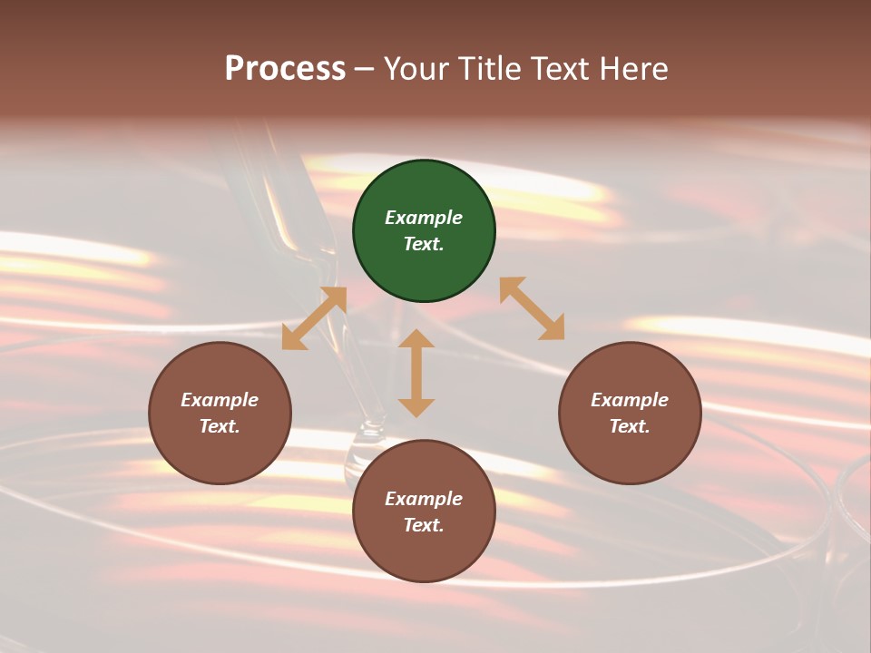 Laboratory Pipette With Drop Of Liquid Over Petri Dishes For An Experiment In A Science Research Lab PowerPoint Template