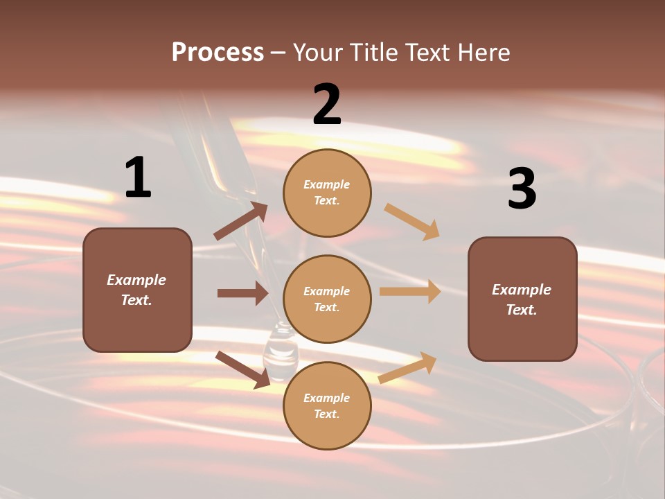 Laboratory Pipette With Drop Of Liquid Over Petri Dishes For An Experiment In A Science Research Lab PowerPoint Template
