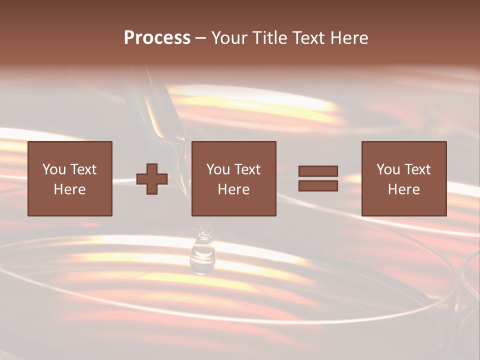 Laboratory Pipette With Drop Of Liquid Over Petri Dishes For An Experiment In A Science Research Lab PowerPoint Template