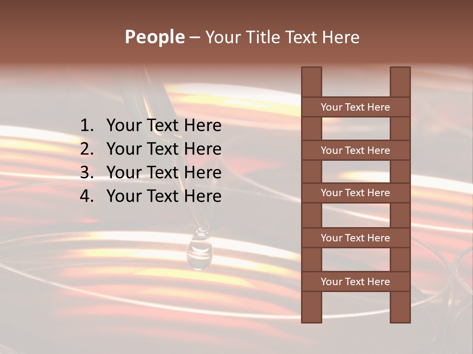 Laboratory Pipette With Drop Of Liquid Over Petri Dishes For An Experiment In A Science Research Lab PowerPoint Template