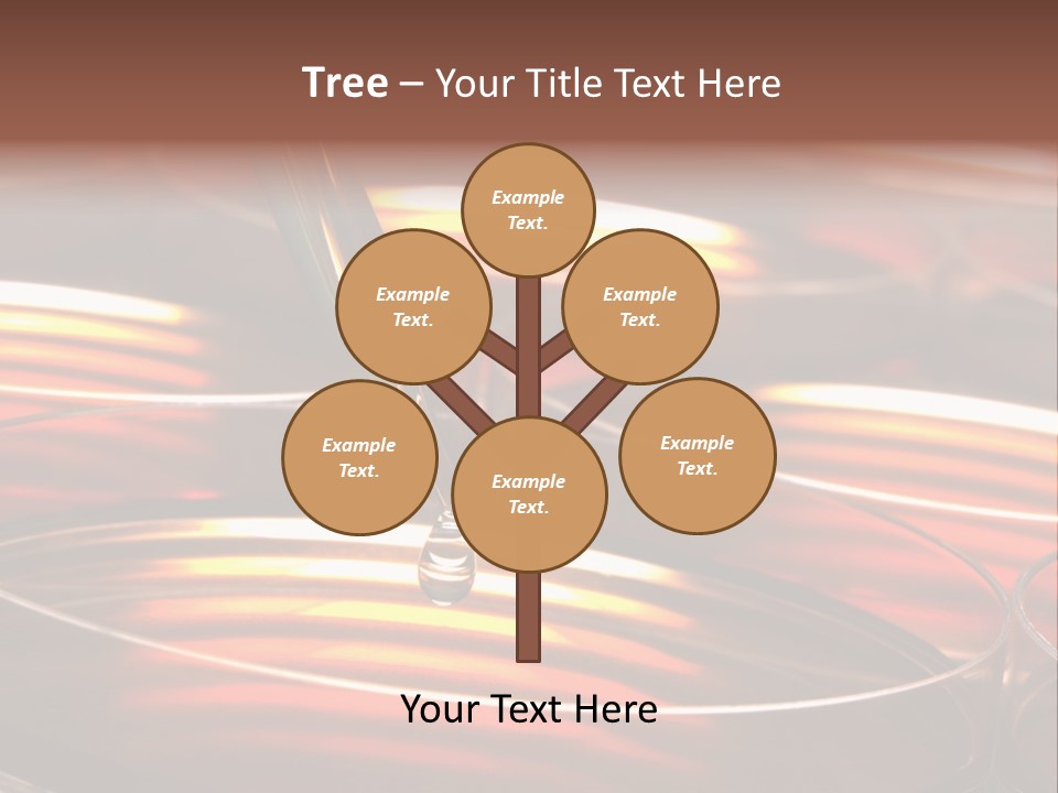 Laboratory Pipette With Drop Of Liquid Over Petri Dishes For An Experiment In A Science Research Lab PowerPoint Template