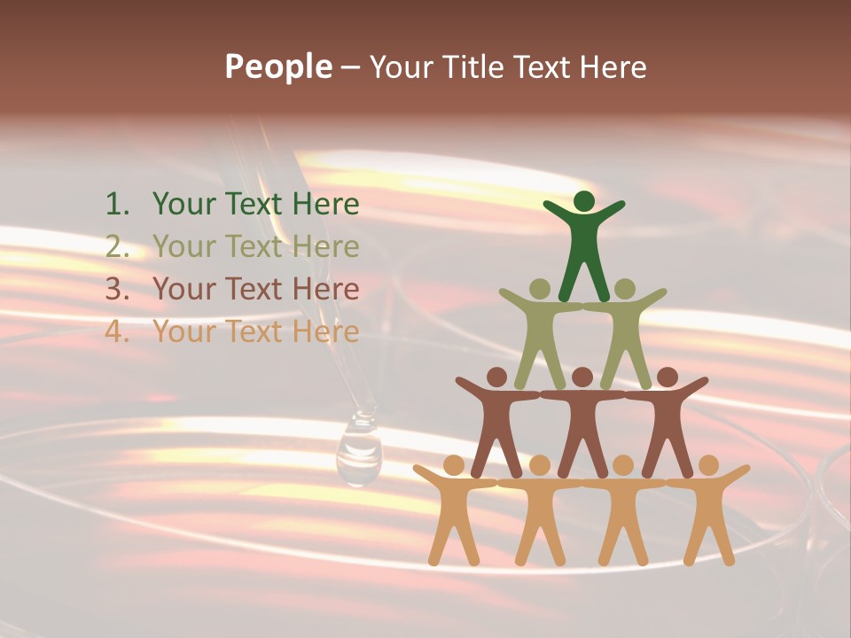 Laboratory Pipette With Drop Of Liquid Over Petri Dishes For An Experiment In A Science Research Lab PowerPoint Template