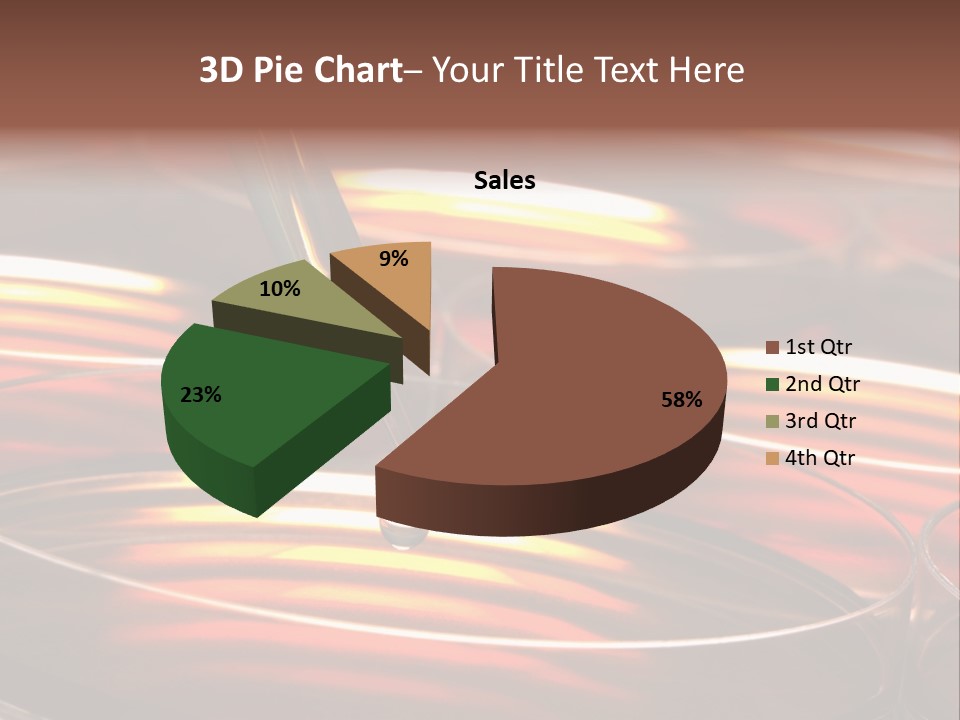 Laboratory Pipette With Drop Of Liquid Over Petri Dishes For An Experiment In A Science Research Lab PowerPoint Template