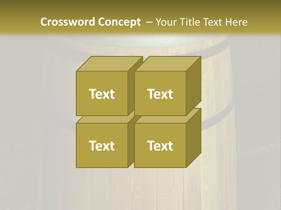 Toasting An Oak Barrel PowerPoint Template
