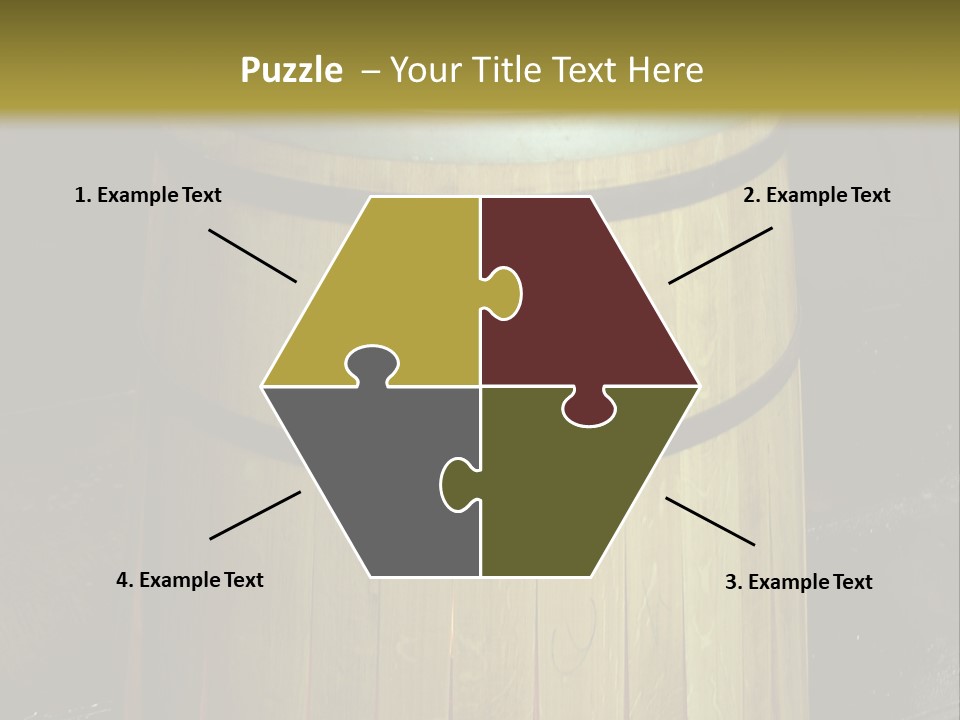 Toasting An Oak Barrel PowerPoint Template
