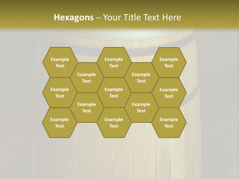 Toasting An Oak Barrel PowerPoint Template