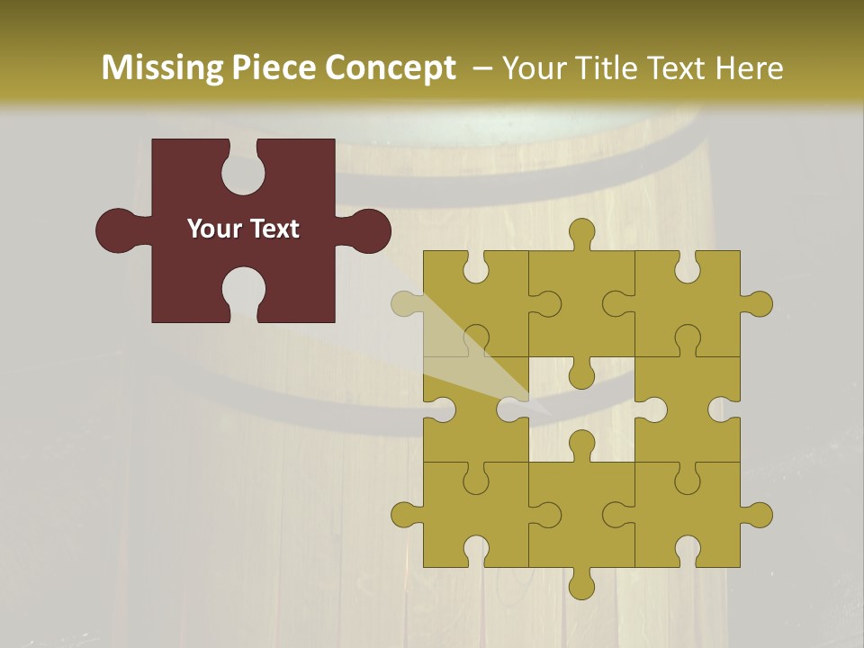 Toasting An Oak Barrel PowerPoint Template