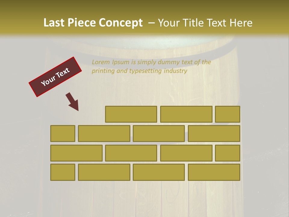 Toasting An Oak Barrel PowerPoint Template