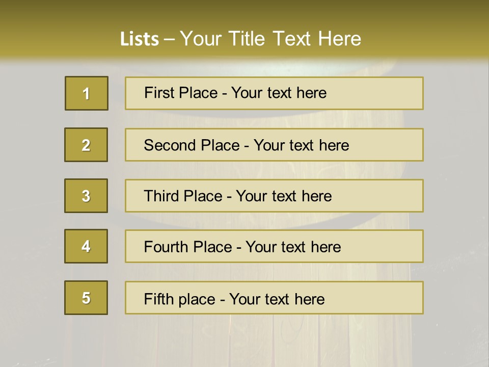Toasting An Oak Barrel PowerPoint Template