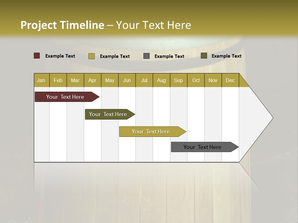 Toasting An Oak Barrel PowerPoint Template