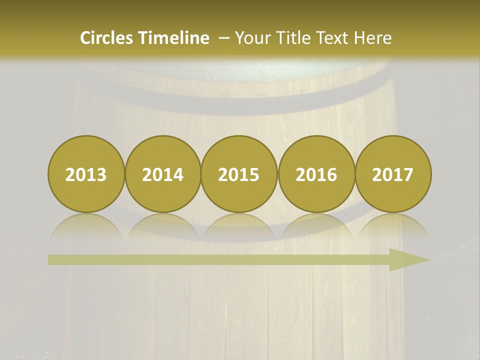 Toasting An Oak Barrel PowerPoint Template