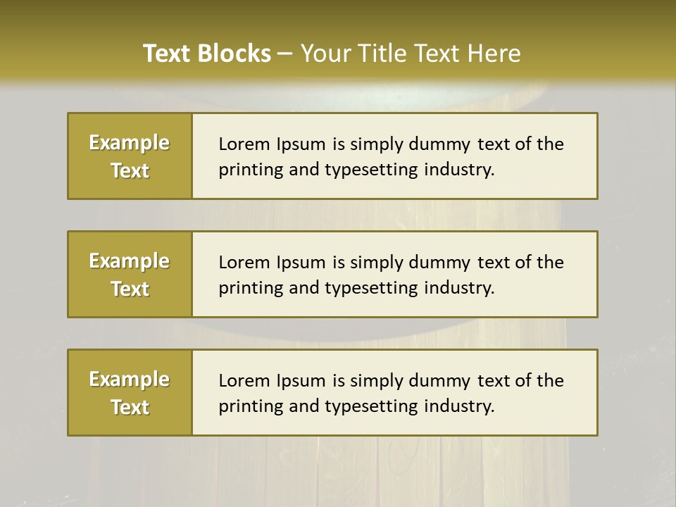 Toasting An Oak Barrel PowerPoint Template