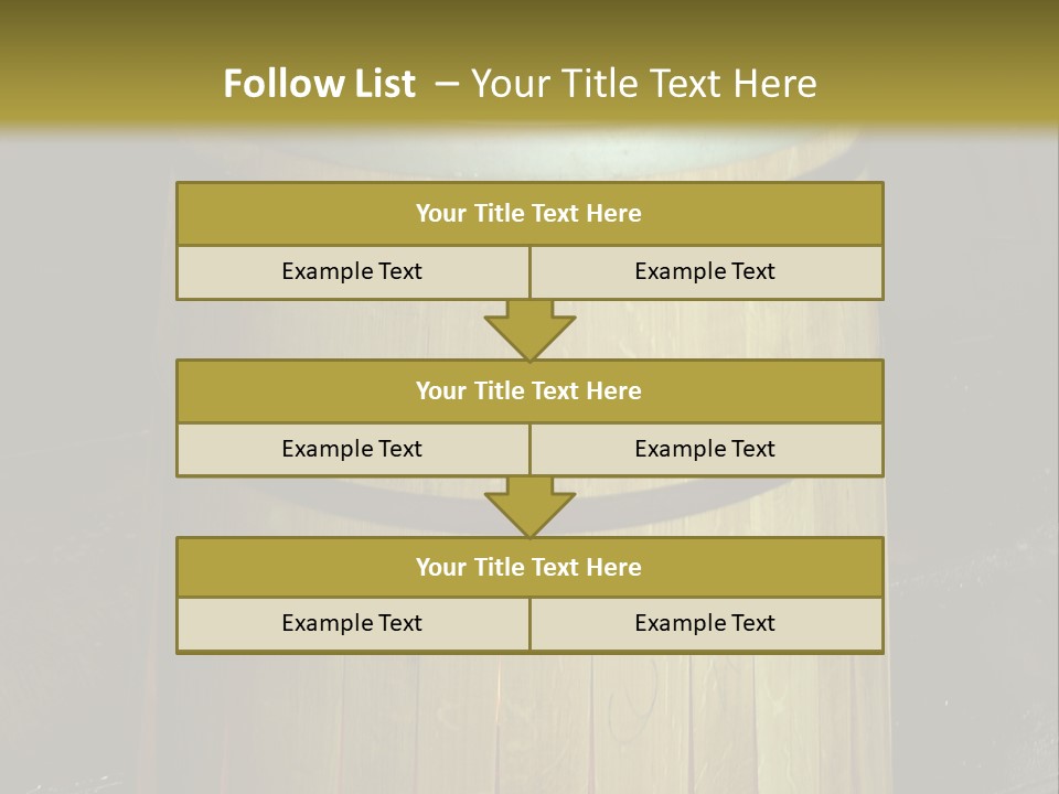Toasting An Oak Barrel PowerPoint Template