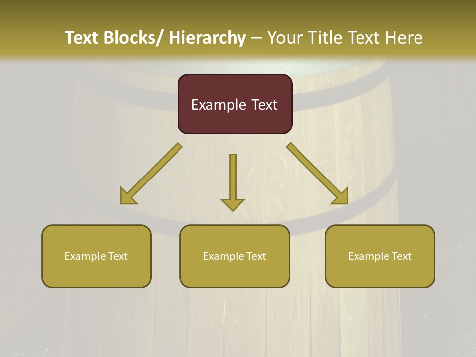 Toasting An Oak Barrel PowerPoint Template