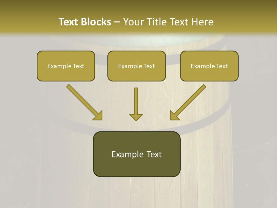 Toasting An Oak Barrel PowerPoint Template