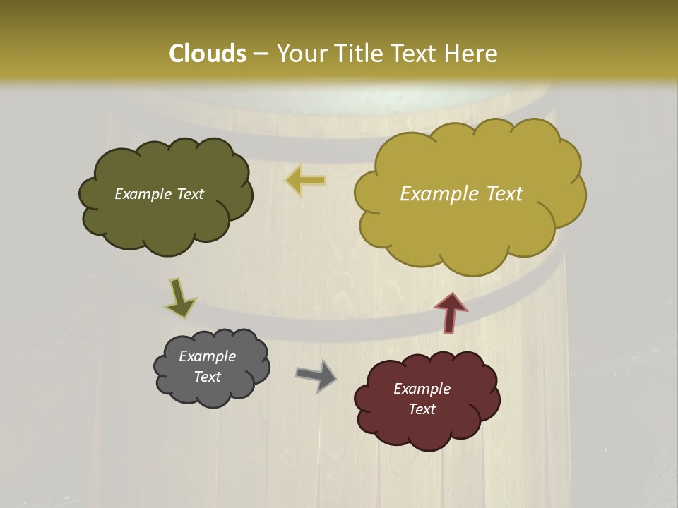 Toasting An Oak Barrel PowerPoint Template