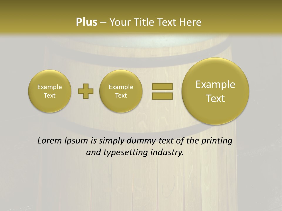Toasting An Oak Barrel PowerPoint Template