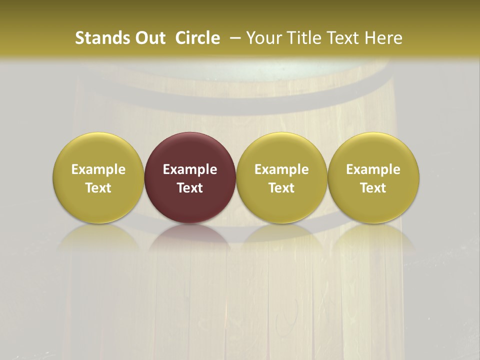 Toasting An Oak Barrel PowerPoint Template