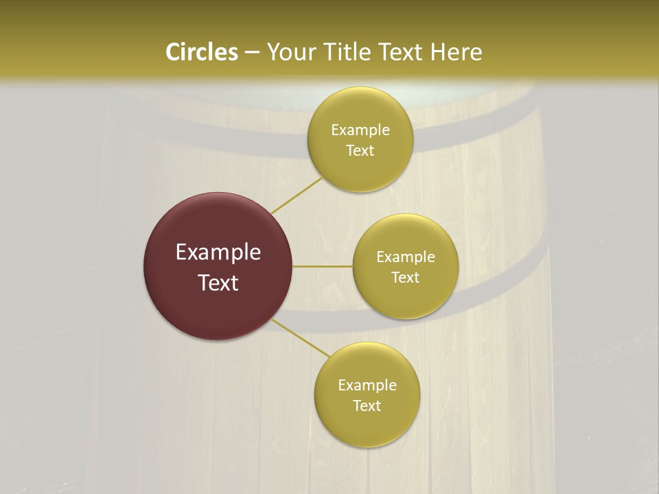 Toasting An Oak Barrel PowerPoint Template