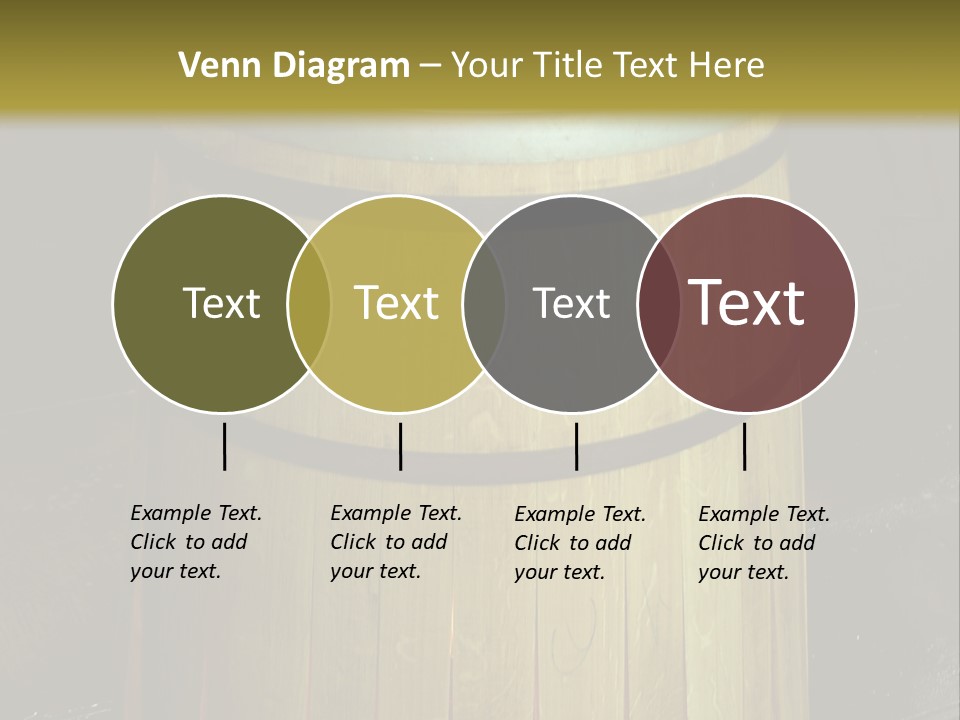 Toasting An Oak Barrel PowerPoint Template