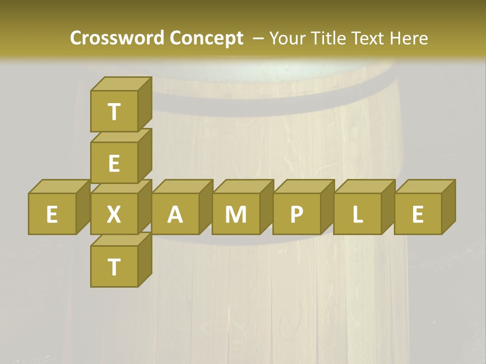 Toasting An Oak Barrel PowerPoint Template