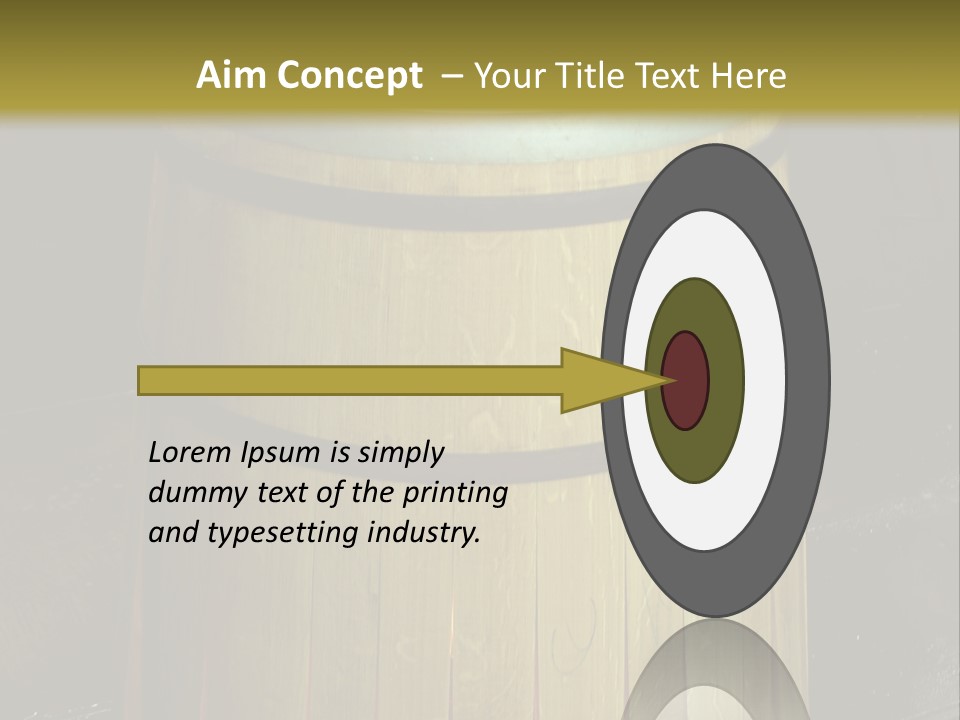 Toasting An Oak Barrel PowerPoint Template