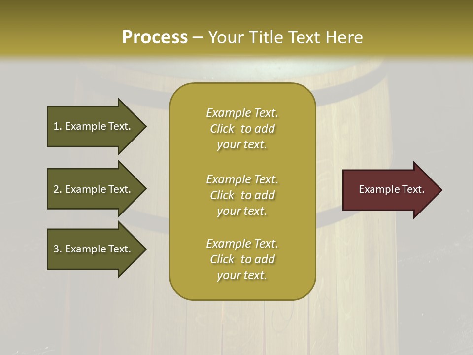 Toasting An Oak Barrel PowerPoint Template