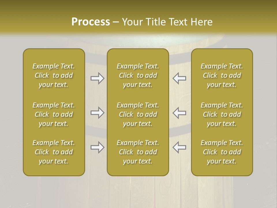 Toasting An Oak Barrel PowerPoint Template