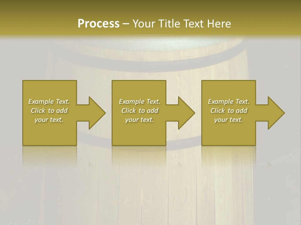 Toasting An Oak Barrel PowerPoint Template