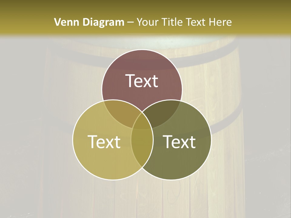 Toasting An Oak Barrel PowerPoint Template