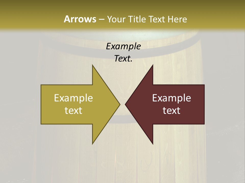Toasting An Oak Barrel PowerPoint Template