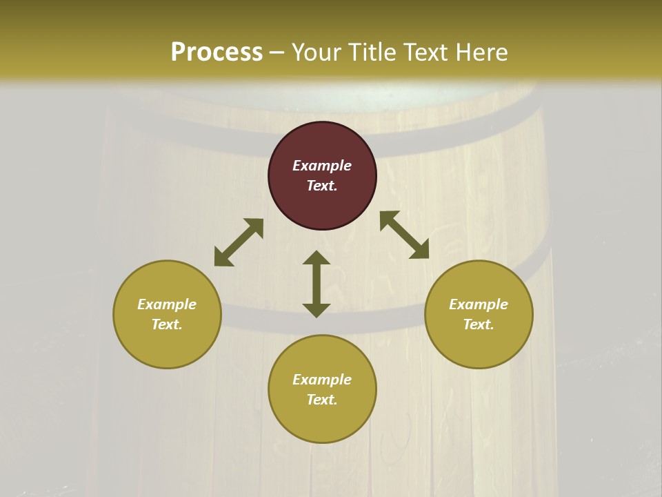Toasting An Oak Barrel PowerPoint Template
