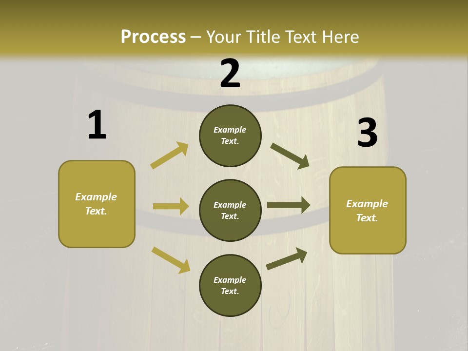 Toasting An Oak Barrel PowerPoint Template