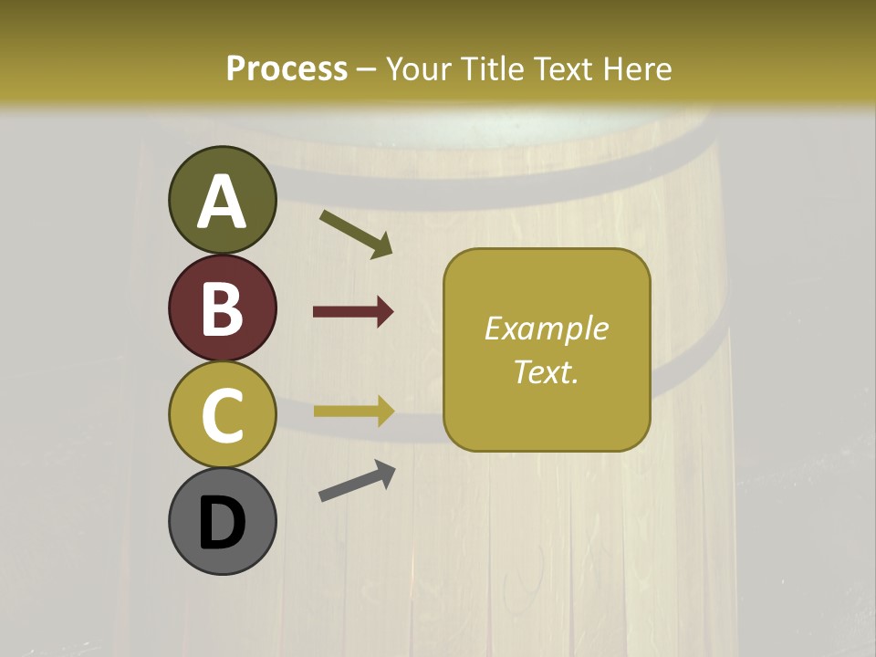 Toasting An Oak Barrel PowerPoint Template