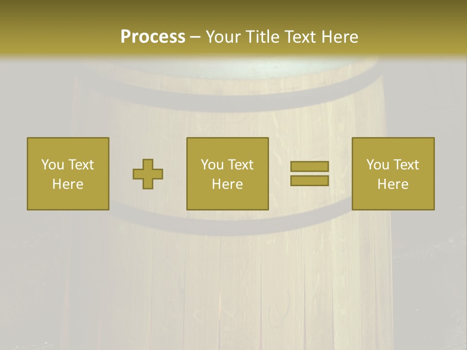 Toasting An Oak Barrel PowerPoint Template