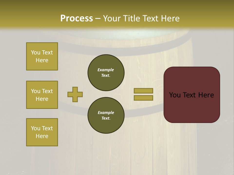 Toasting An Oak Barrel PowerPoint Template