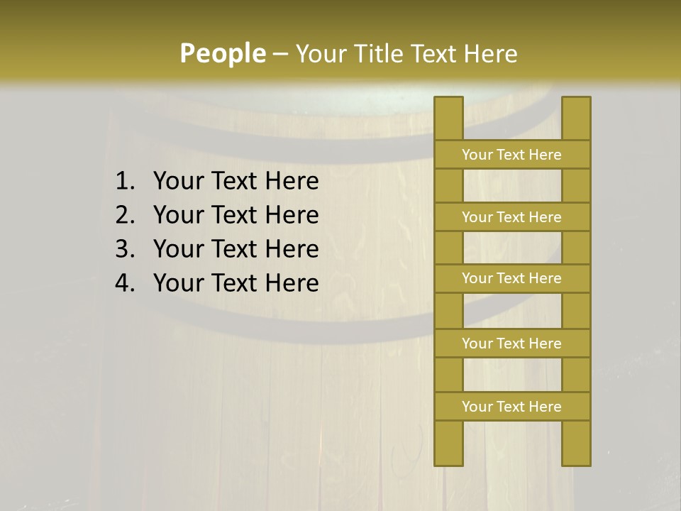 Toasting An Oak Barrel PowerPoint Template