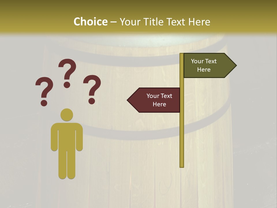 Toasting An Oak Barrel PowerPoint Template