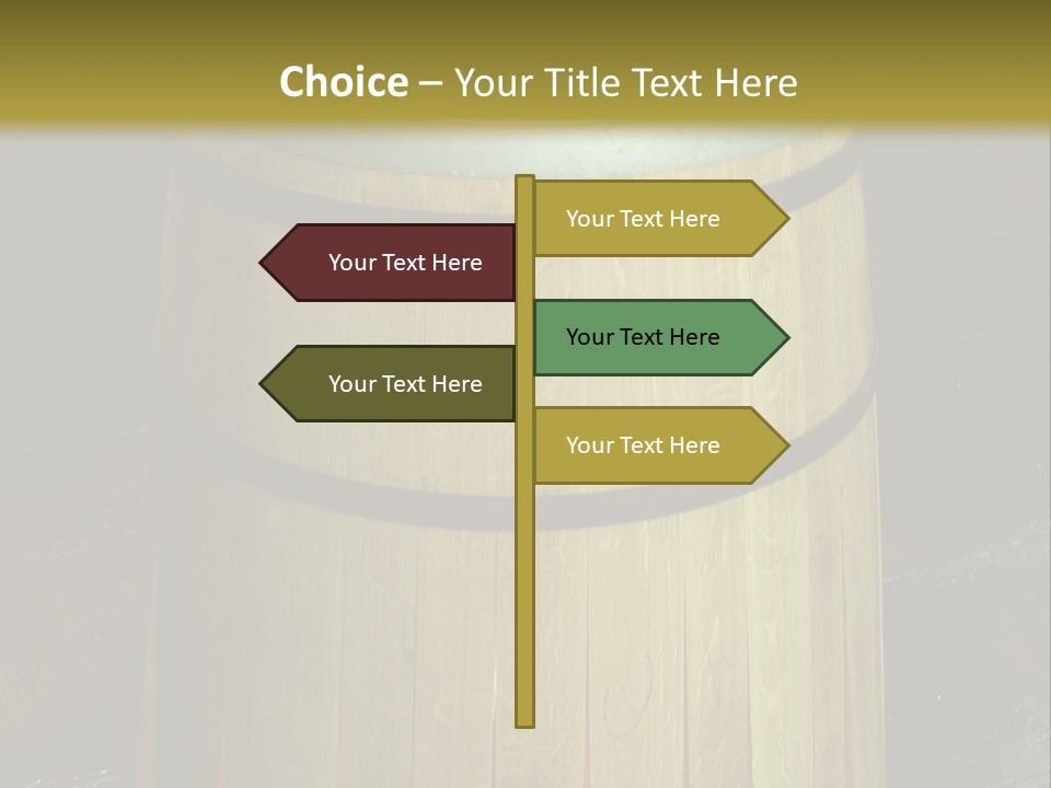 Toasting An Oak Barrel PowerPoint Template