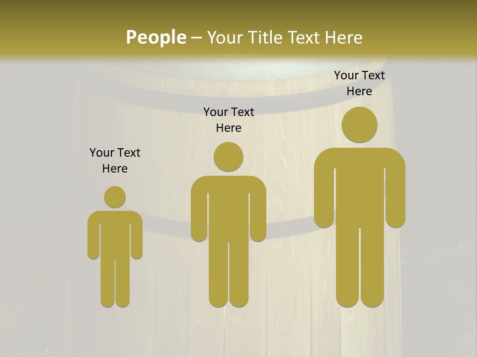 Toasting An Oak Barrel PowerPoint Template
