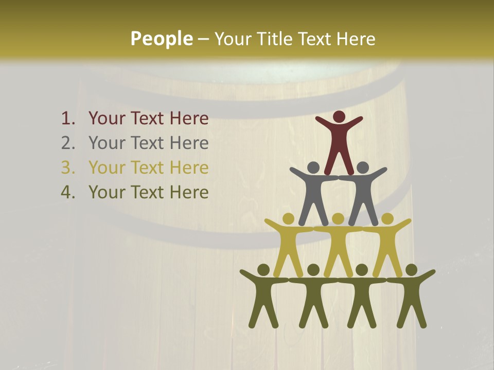 Toasting An Oak Barrel PowerPoint Template