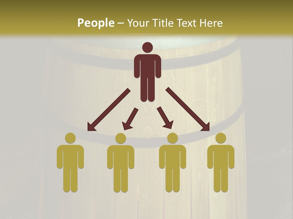 Toasting An Oak Barrel PowerPoint Template