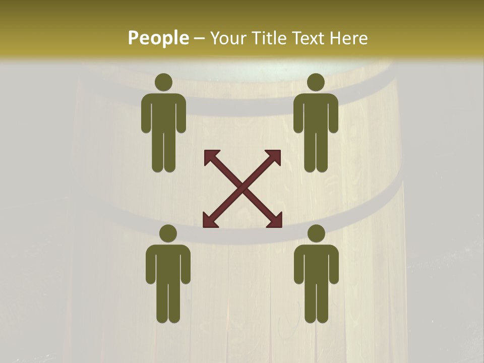 Toasting An Oak Barrel PowerPoint Template
