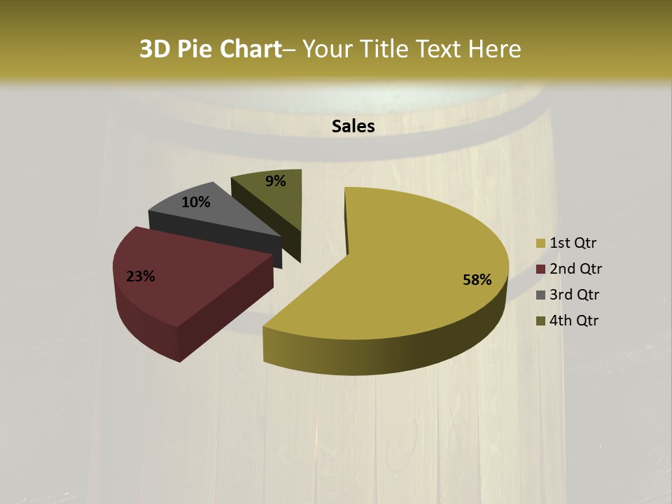 Toasting An Oak Barrel PowerPoint Template